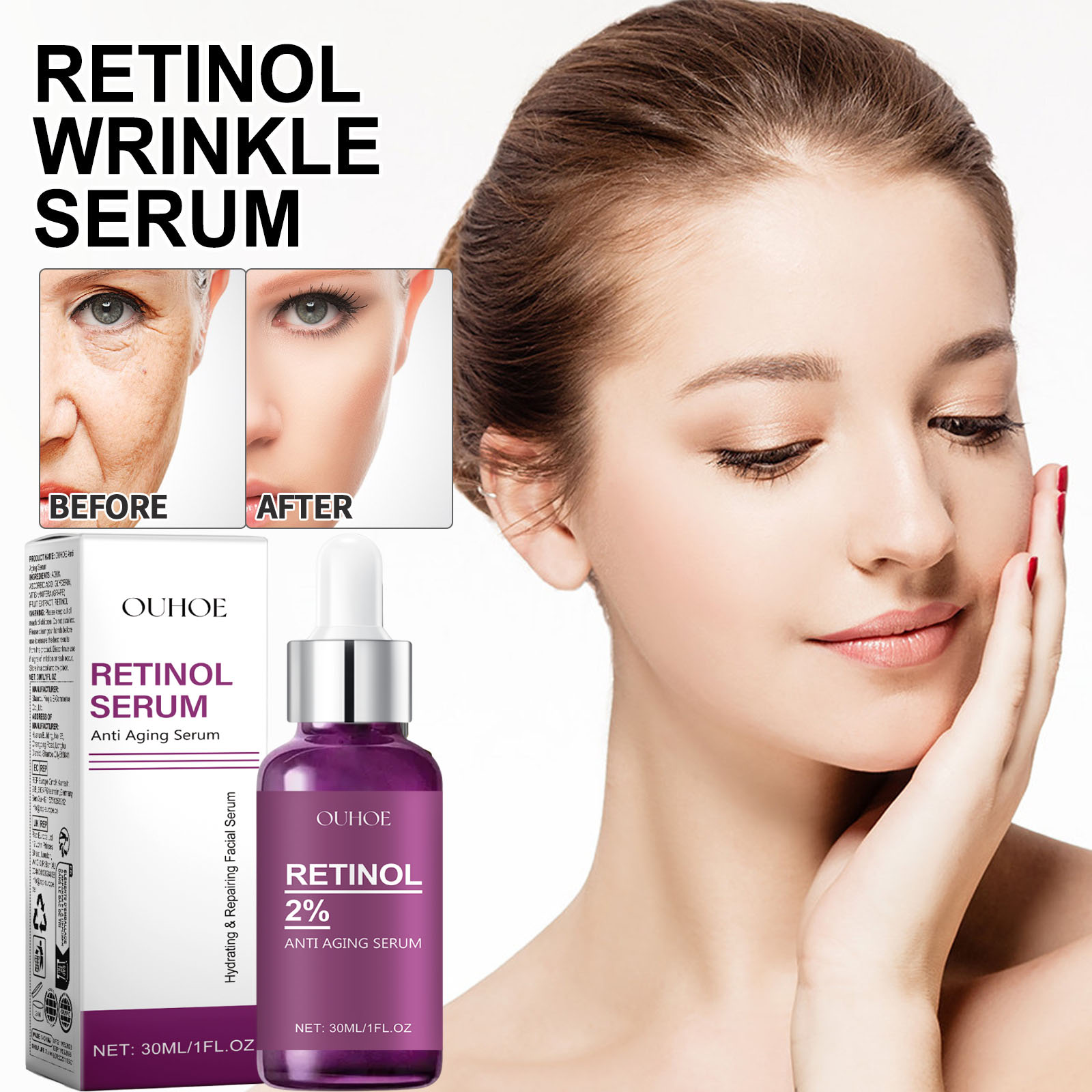 The Ordinary Serum Hyaluronic Acid - Serum do twarzy z retinolem redukujące