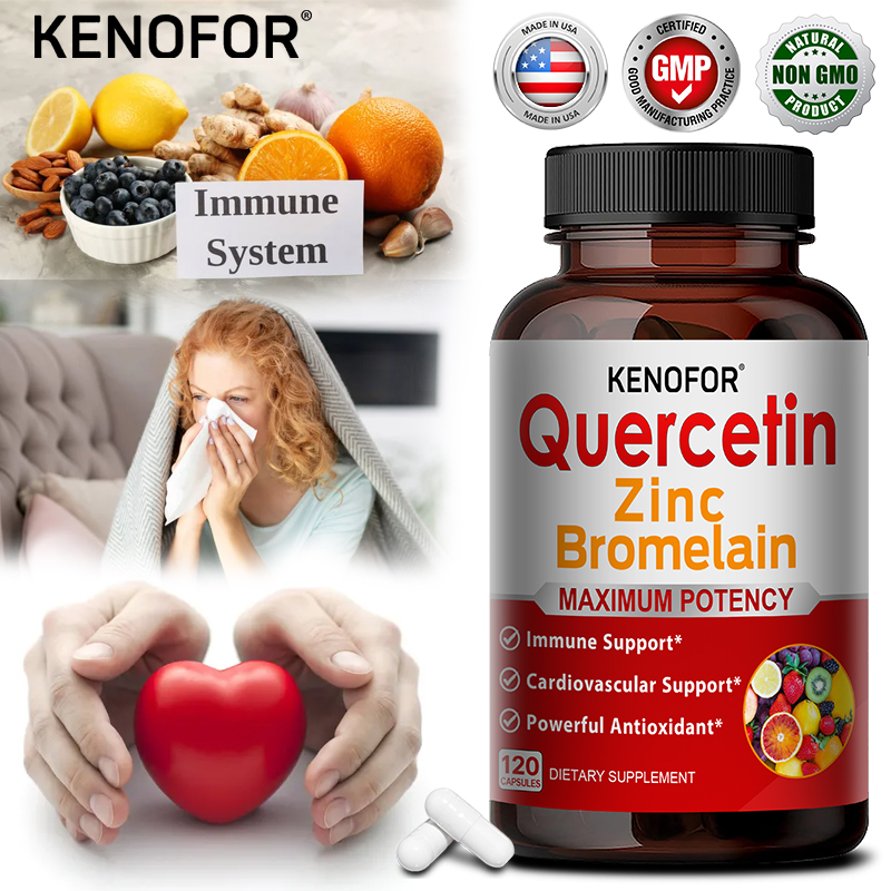 Wellness Quercetin - Kapsułki z cynkiem, kwercetyną i bromelainą,