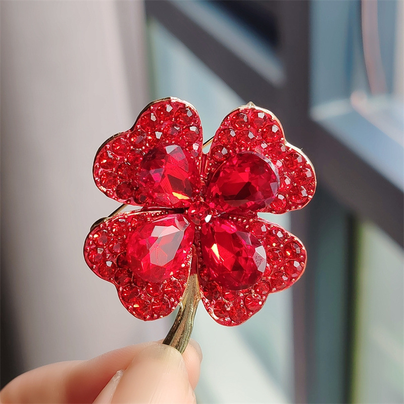 Nowy minimalistyczny broszki z – Red Clover Flower recenzja i cena