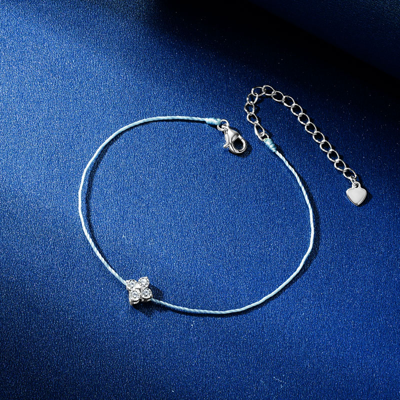Bransoletka Anziw z moissanite – Red Clover Flower recenzja i cena