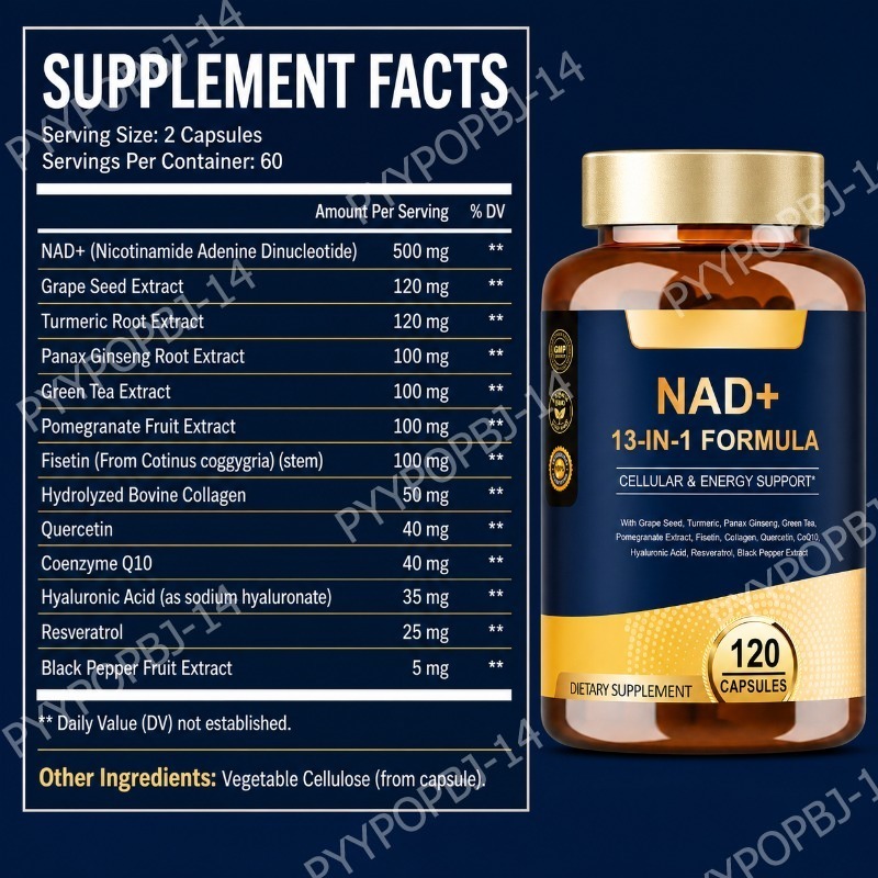 NAD+ 500mg 13-w-1 Kapsułki z C – Wellness Quercetin recenzja i cena