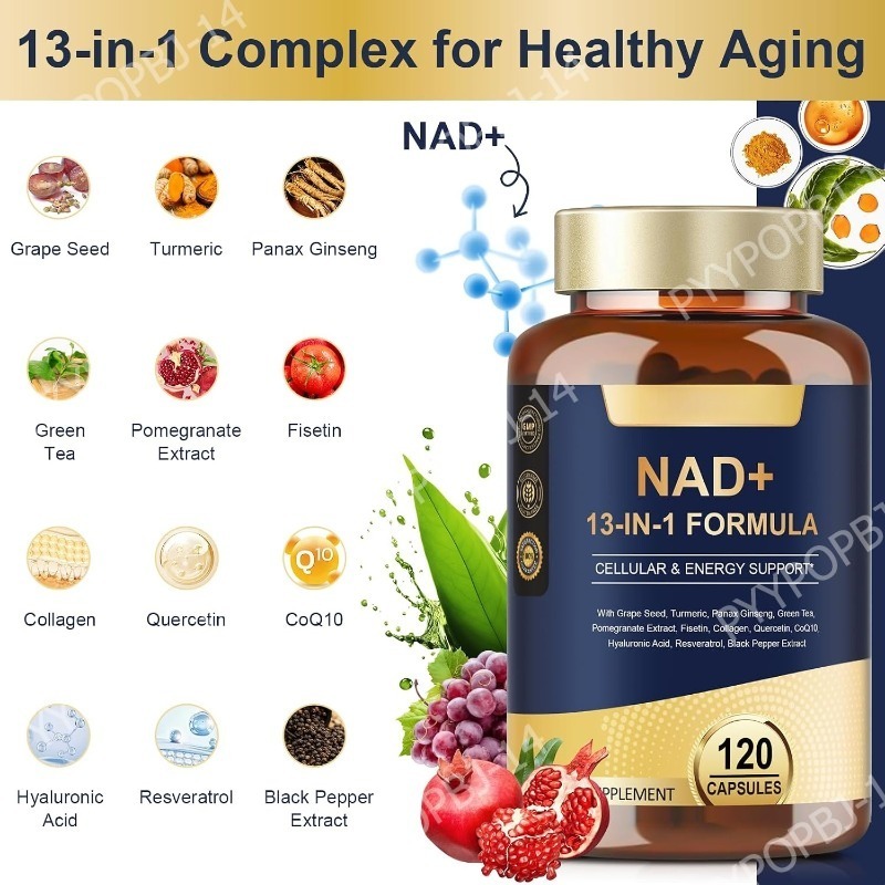 NAD+ 500mg 13-w-1 Kapsułki z C – Wellness Quercetin recenzja i cena