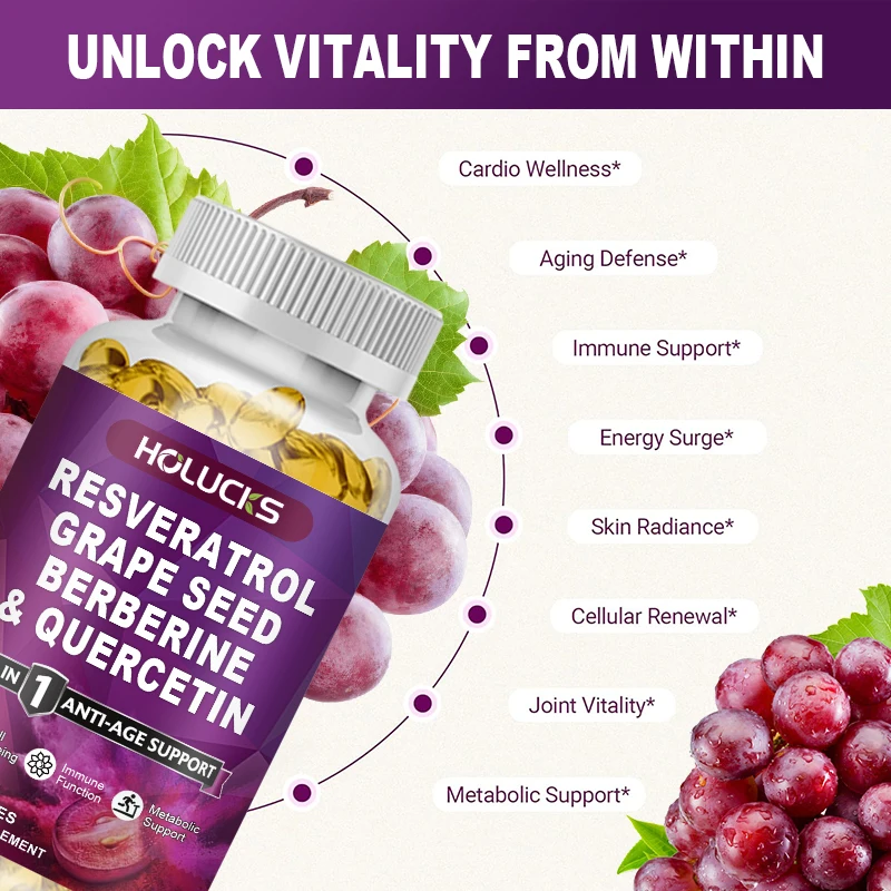 HOLUCKS Resveratrol Supplement – Wellness Quercetin recenzja i cena