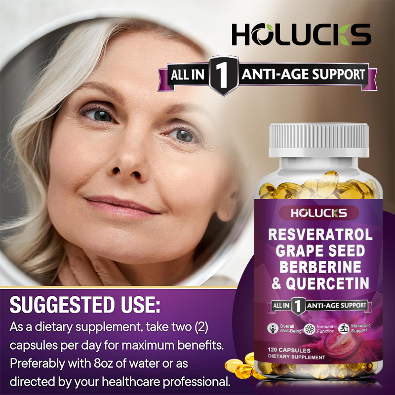 HOLUCKS Resveratrol Supplement – Wellness Quercetin recenzja i cena